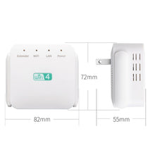 Load image into Gallery viewer, 2.4G 300M Wi-Fi Amplifier Long Range WiFi Repeater Wireless Signal Booster, US Plug White, EU Plug White, UK Plug White, US Plug Black, EU Plug Black, UK Plug Black
