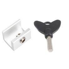 Load image into Gallery viewer, Child Safety Protection Screen Window Limiter Sliding Door Latch With Key, Ordinary Model+Straight Key, Ordinary Model+L Shaped Key, Wider Model+Straight Key, Wider Model+L Shaped Key