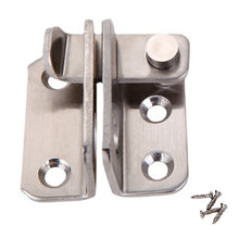 Load image into Gallery viewer, Stainless Steel Sliding Door Latch No Punch Latch Door Bolt Catch With Screw, Small Left Open, Small Right Open, Large Left Open, Large Right Open