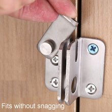 Load image into Gallery viewer, Stainless Steel Sliding Door Latch No Punch Latch Door Bolt Catch With Screw, Small Left Open, Small Right Open, Large Left Open, Large Right Open