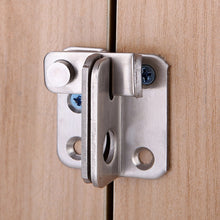 Load image into Gallery viewer, Stainless Steel Sliding Door Latch No Punch Latch Door Bolt Catch With Screw, Small Left Open, Small Right Open, Large Left Open, Large Right Open