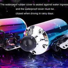 Load image into Gallery viewer, Motorcycle Subwoofer Color-Coated Audio Exhaust Pipe Simulator, 12V