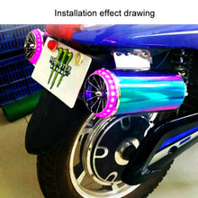 Load image into Gallery viewer, Motorcycle Subwoofer Color-Coated Audio Exhaust Pipe Simulator, 12V