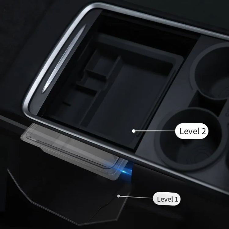 For Tesla Model 3 / Y Center Armrest Storage Box Car Modification Accessories Central Storage Box