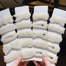 Load image into Gallery viewer, 5pcs /Set  Pearl Hair Clips Set Large Hair Clips Pins Barrette Women Girls Hair Accessories