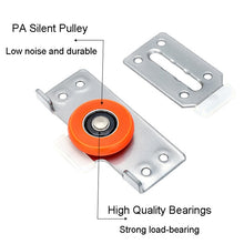 Load image into Gallery viewer, Closet Sliding Door Pulley Fittings Silent Sliding Door Accessories With 8 Screws, Pulley