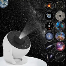 Load image into Gallery viewer, Galaxy Night Light Star Projector LED Table Lamp Children Room Decor With 12pcs Film Disc