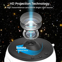 Load image into Gallery viewer, Galaxy Night Light Star Projector LED Table Lamp Children Room Decor With 12pcs Film Disc