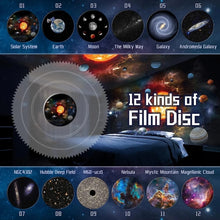 Load image into Gallery viewer, Galaxy Night Light Star Projector LED Table Lamp Children Room Decor With 12pcs Film Disc
