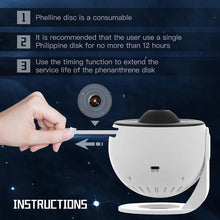 Load image into Gallery viewer, Galaxy Night Light Star Projector LED Table Lamp Children Room Decor With 12pcs Film Disc