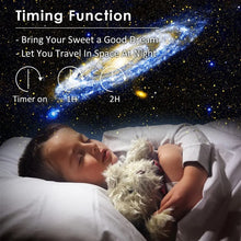 Load image into Gallery viewer, Galaxy Night Light Star Projector LED Table Lamp Children Room Decor With 12pcs Film Disc