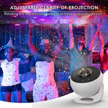 Load image into Gallery viewer, Galaxy Night Light Star Projector LED Table Lamp Children Room Decor With 12pcs Film Disc