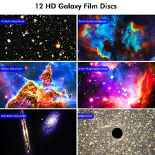Load image into Gallery viewer, Galaxy Night Light Star Projector LED Table Lamp Children Room Decor With 12pcs Film Disc