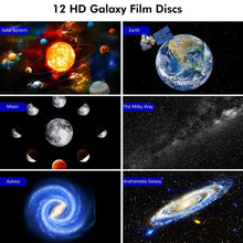Load image into Gallery viewer, Galaxy Night Light Star Projector LED Table Lamp Children Room Decor With 12pcs Film Disc
