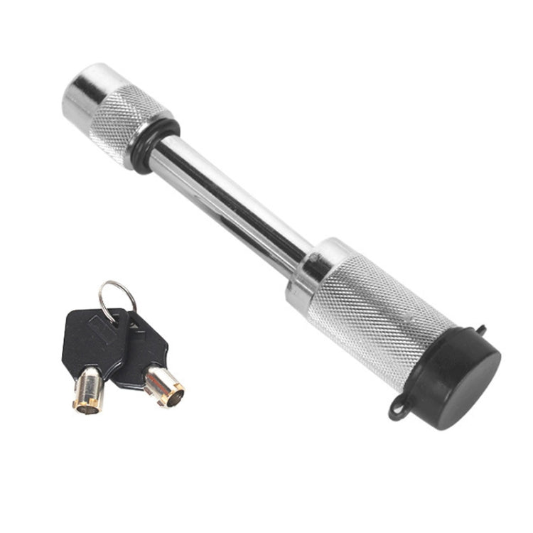 Car Latch Lock Trailer Tow Hook Anti-theft Padlock, Bending Silver, Direct Pipe Silver, Straight Pipe Black