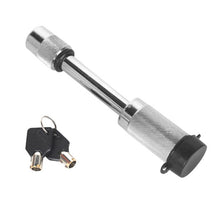 Load image into Gallery viewer, Car Latch Lock Trailer Tow Hook Anti-theft Padlock, Bending Silver, Direct Pipe Silver, Straight Pipe Black