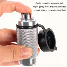 Load image into Gallery viewer, Car Latch Lock Trailer Tow Hook Anti-theft Padlock, Bending Silver, Direct Pipe Silver, Straight Pipe Black