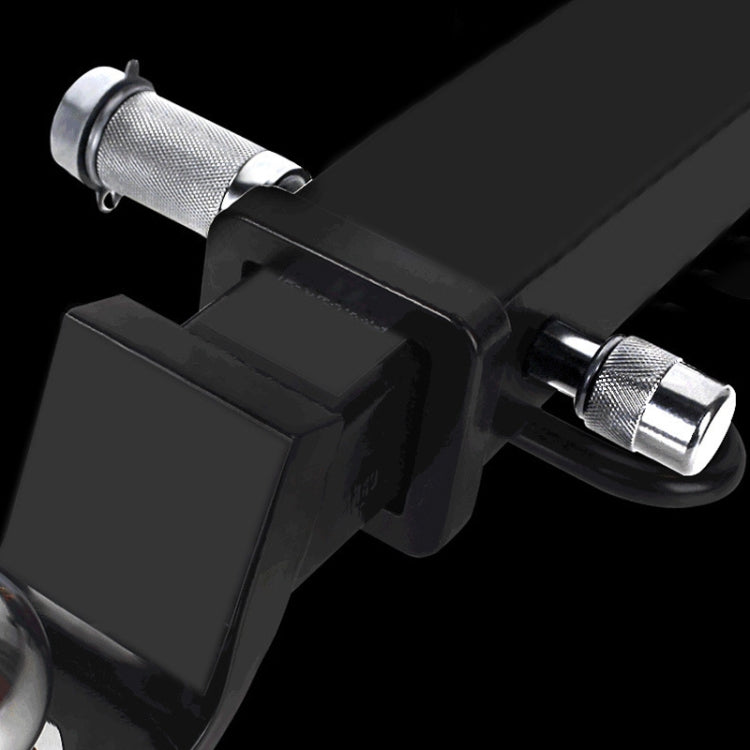 Car Latch Lock Trailer Tow Hook Anti-theft Padlock, Bending Silver, Direct Pipe Silver, Straight Pipe Black