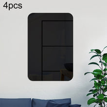 Load image into Gallery viewer, Round Corner Models Rectangle Acrylic Mirror Stereo Wall Stickers Home Decoration Soft Mirror, 4pcs 15cm x 10cm, 4pcs 20cm x 13cm, 4pcs 30cm x 20cm, 4pcs 42cm x 27cm