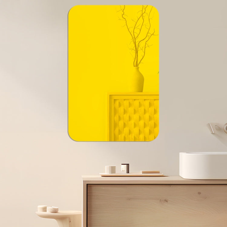 Round Corner Models Rectangle Acrylic Mirror Stereo Wall Stickers Home Decoration Soft Mirror, 4pcs 15cm x 10cm, 4pcs 20cm x 13cm, 4pcs 30cm x 20cm, 4pcs 42cm x 27cm