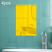 Load image into Gallery viewer, 4pcs Right Angle Models Rectangle Acrylic Mirror Stereo Wall Stickers, 15cm x 10cm, 20cm x 13cm, 30cm x  20cm, 42cm x 27cm