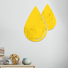 Load image into Gallery viewer, 2pcs /Set Acrylic Water Drops Mirror Stereo Wall Stickers Living Room Bedroom Decorative Stickers Soft Mirror, Water Drops