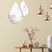 Load image into Gallery viewer, 2pcs /Set Acrylic Water Drops Mirror Stereo Wall Stickers Living Room Bedroom Decorative Stickers Soft Mirror, Water Drops