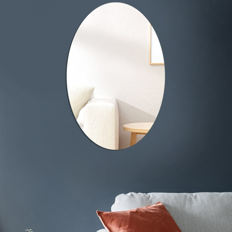 Oval Acrylic Mirror Stereo Wall Stickers Home Decoration Soft Mirror, 15cm x 10cm, 20cm x 13cm, 30cm x 20cm, 42cm x 27cm