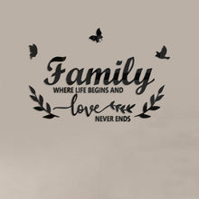 Load image into Gallery viewer, Acrylic Familylove Stereoscopic Mirror Wall Stickers Home Self-Adhesive Decorative Soft Mirror, Familylove