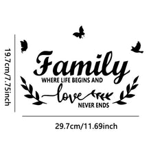 Load image into Gallery viewer, Acrylic Familylove Stereoscopic Mirror Wall Stickers Home Self-Adhesive Decorative Soft Mirror, Familylove