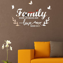 Load image into Gallery viewer, Acrylic Familylove Stereoscopic Mirror Wall Stickers Home Self-Adhesive Decorative Soft Mirror, Familylove