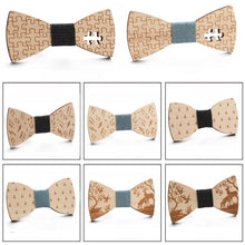 Load image into Gallery viewer, Wooden Bow Tie Men Bow Clothing Decoration