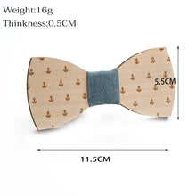 Load image into Gallery viewer, Wooden Bow Tie Men Bow Clothing Decoration