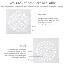 Load image into Gallery viewer, FASOLA 15pcs /Bag Sink Disposable Filter Sewer Mouth Non-woven Floor Drain Sticker, Small Hole, Large Hole