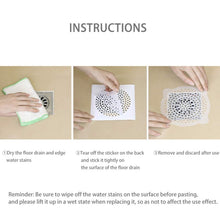 Load image into Gallery viewer, FASOLA 15pcs /Bag Sink Disposable Filter Sewer Mouth Non-woven Floor Drain Sticker, Small Hole, Large Hole