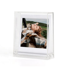Load image into Gallery viewer, Double-sided Transparent Square Photo Frame Stand For Polaroids