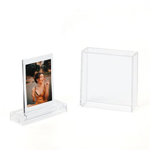 Load image into Gallery viewer, Double-sided Transparent Square Photo Frame Stand For Polaroids