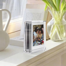 Load image into Gallery viewer, Double-sided Transparent Square Photo Frame Stand For Polaroids