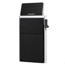 Load image into Gallery viewer, Slim Metal Wallet Pop Up Credit Card Holder RFID Blocking Men Business Card Clip