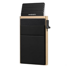 Load image into Gallery viewer, Slim Metal Wallet Pop Up Credit Card Holder RFID Blocking Men Business Card Clip