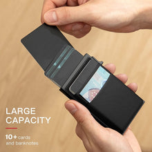 Load image into Gallery viewer, Slim Metal Wallet Pop Up Credit Card Holder RFID Blocking Men Business Card Clip