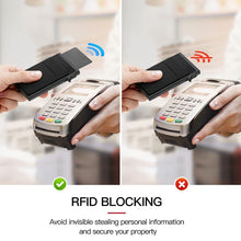 Load image into Gallery viewer, Slim Metal Wallet Pop Up Credit Card Holder RFID Blocking Men Business Card Clip