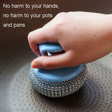 Load image into Gallery viewer, Removable Cleaning Wire Ball Kitchen Pot And Dish Brush