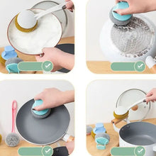 Load image into Gallery viewer, Removable Cleaning Wire Ball Kitchen Pot And Dish Brush
