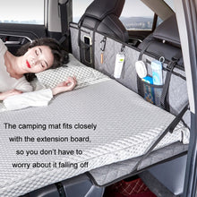 Load image into Gallery viewer, Car Camping Bed Folding Board SUV Rear Row Extension Board For Tesla, Gray, Black, Gray Embossed, Black Embossed