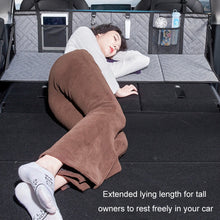 Load image into Gallery viewer, Car Camping Bed Folding Board SUV Rear Row Extension Board For Tesla, Gray, Black, Gray Embossed, Black Embossed