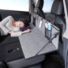 Load image into Gallery viewer, Car Camping Bed Folding Board SUV Rear Row Extension Board For Tesla, Gray, Black, Gray Embossed, Black Embossed