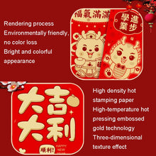 Load image into Gallery viewer, 6pcs /Pack Dragon New Year Red Packets Cartoon Dragon Zoshili New Year Red Envelopes