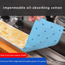 Load image into Gallery viewer, 10pcs /Pack Disposable Oil Groove Suction Paper for Cooker Hoods, 7x90cm Regular, 10x90cm Regular, 7x90cm Thickened, 10x90cm Thickened