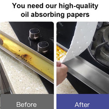 Load image into Gallery viewer, 10pcs /Pack Disposable Oil Groove Suction Paper for Cooker Hoods, 7x90cm Regular, 10x90cm Regular, 7x90cm Thickened, 10x90cm Thickened